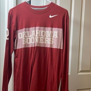 Nike Red Oklahoma Sooners Long Sleeve Tee